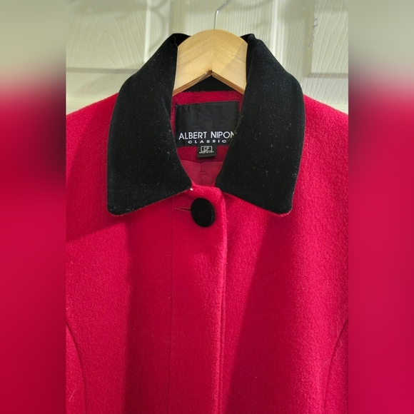 Offers Vintage Albert Nipon Red Long Coat - Picture 5 of 14